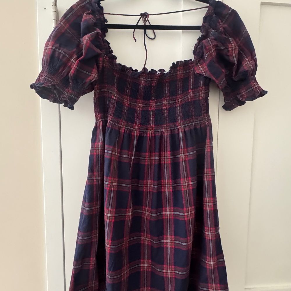 Hill House Tartan Plaid Athena Dress - M